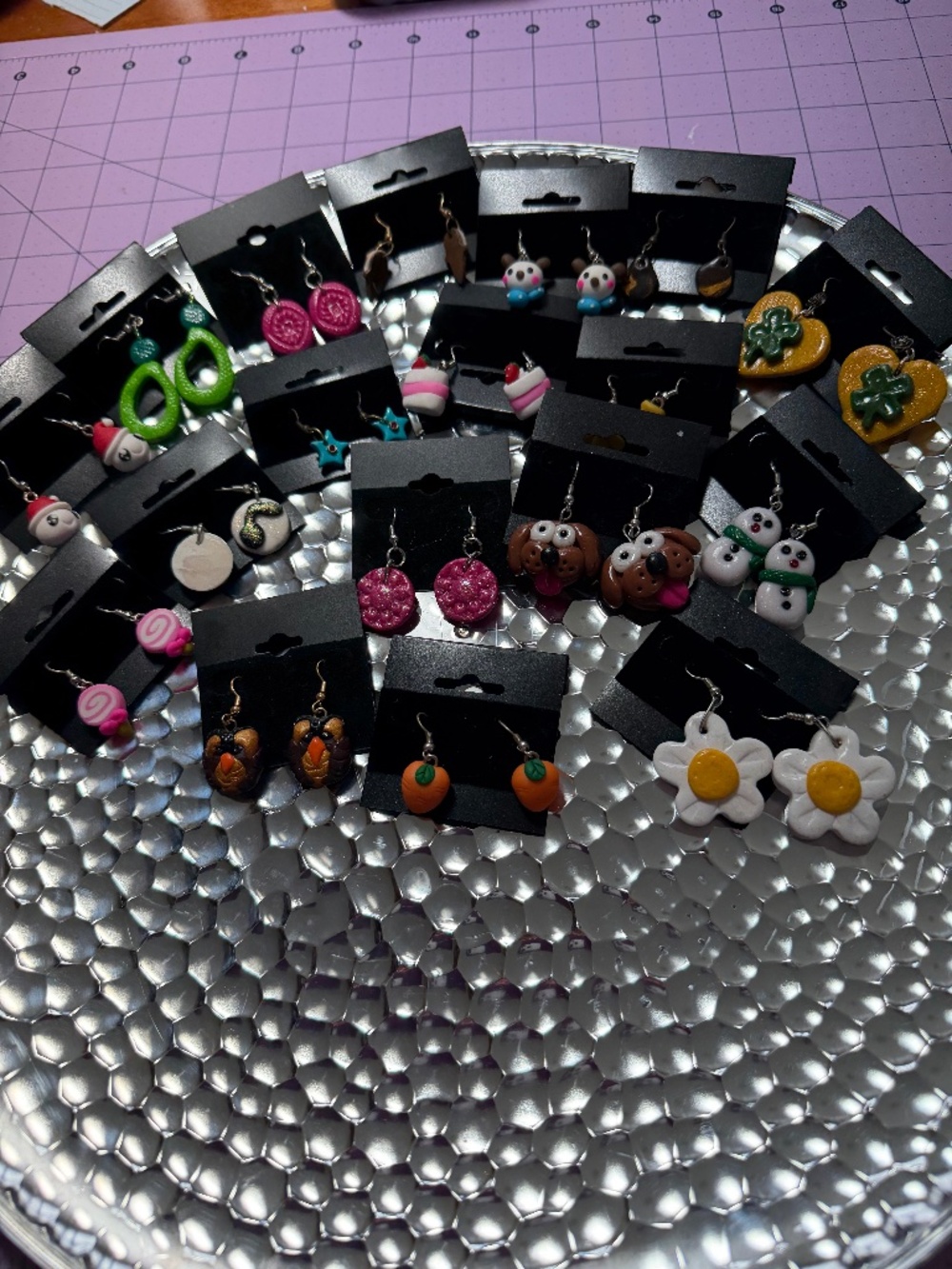 Lot of Polymer Clay earrings  Total of 18